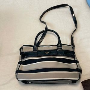 Kate Spade striped bag with bow